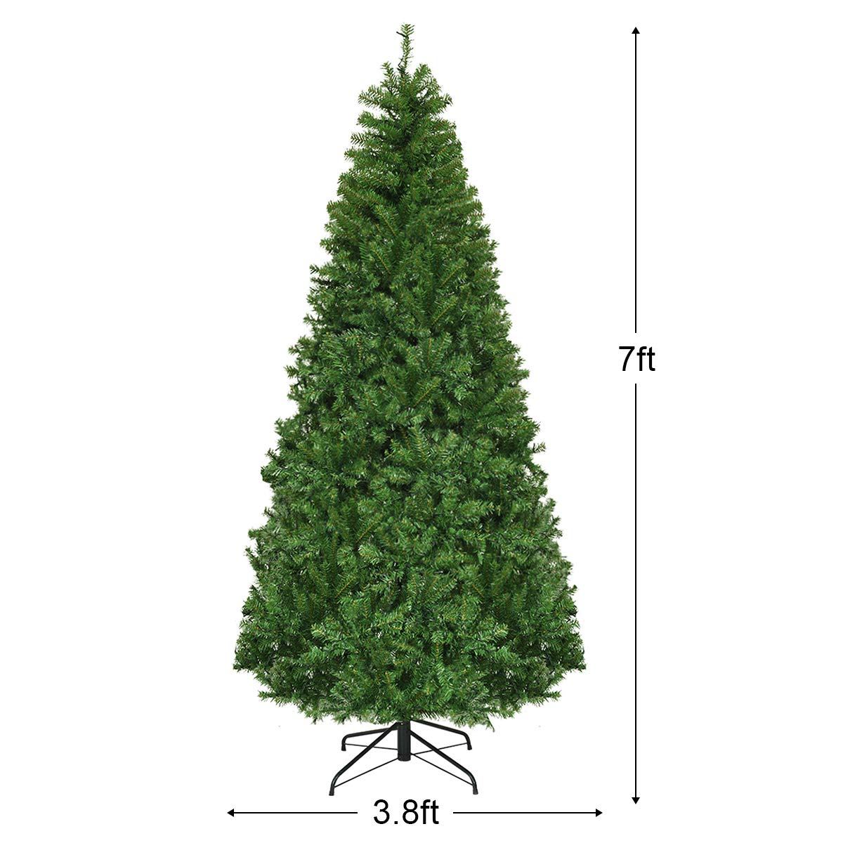 7/8/9 FT Pre lit Christmas Tree with 150/500/750/1000 Warm White & Multicolored Lights