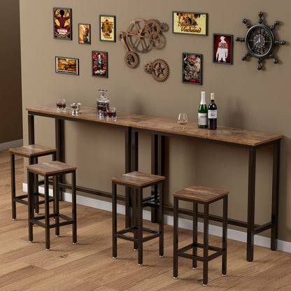 3-Piece Bar Table Set 39.5” Bar Table with 2PC 28” Bar Stools