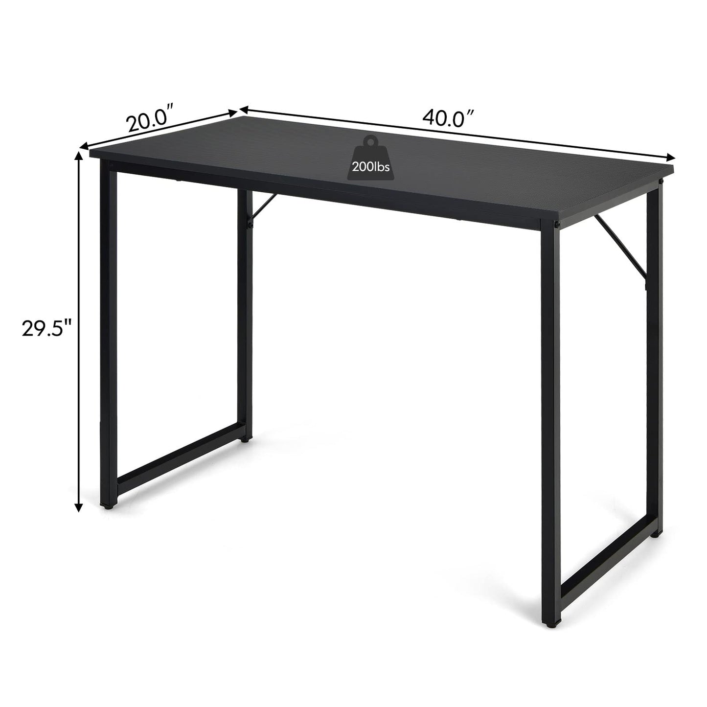 Home Office Computer Desk 40 inch Modern Simple Writing Study Desk