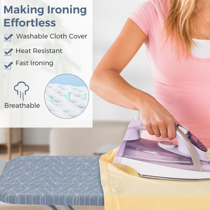 Ironing Board with Iron Rest Full Size Iron Stand with 3 Layers Extra Thick Cover