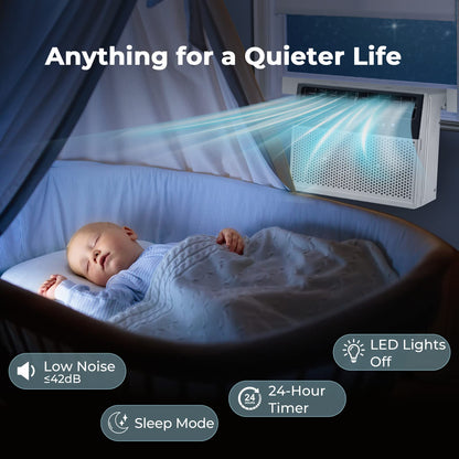 Window Air Conditioners, 10000 BTU U-Shaped 3-In-1 Window AC Units with Energy Saver Modes