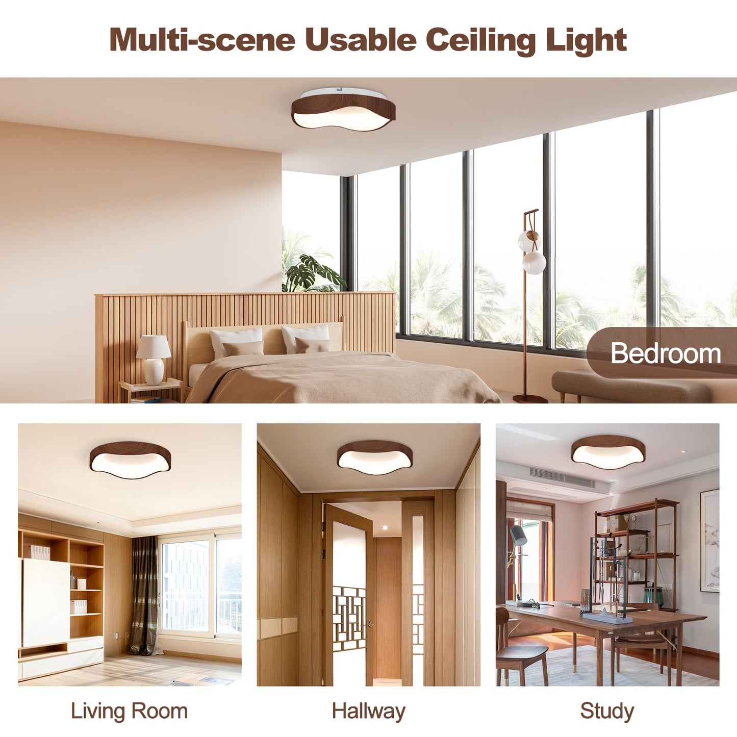 ARLIME Round LED Flush Mount Ceiling Light