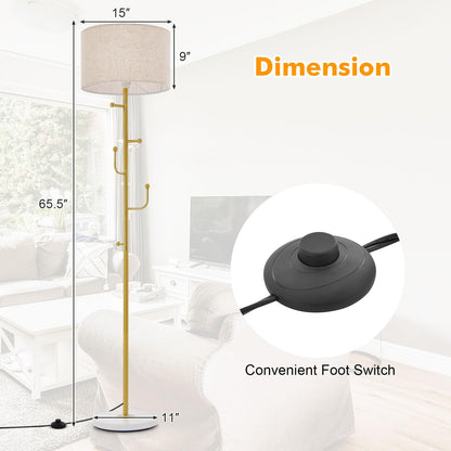 ARLIME Floor Lamp with Coat Rack