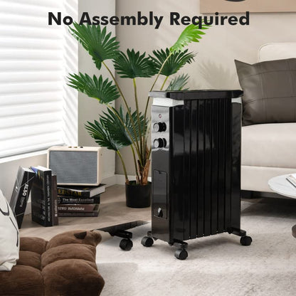 ARLIME Oil Filled Radiator Heater, 1500W Radiator Heater with Thermostat