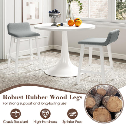 24/29 inch Wooden Counter Stools Set of 2/4