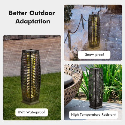 ARLIME 2-Piece Outdoor Solar Powered Floor Lamps