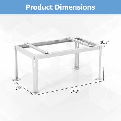 ARLIME Mini Split Stand, Outdoor AC Unit Bracket with Adjustable Height