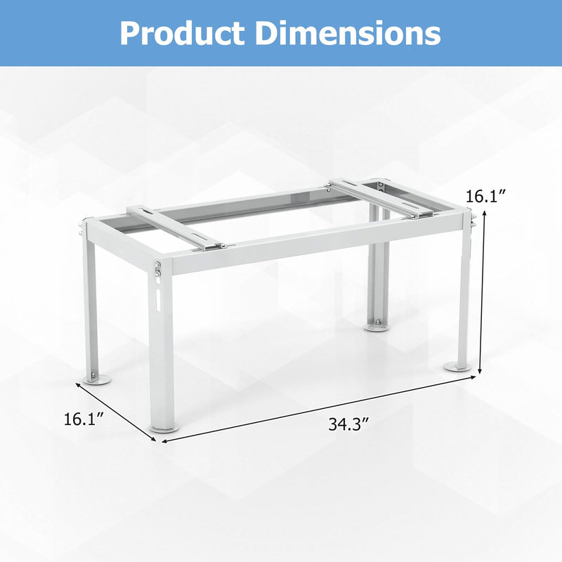 ARLIME Mini Split Stand, Outdoor AC Unit Bracket with Adjustable Height