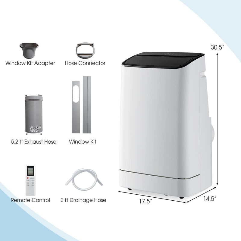 Smart Portable Air Conditioner & Heater Combo, 15000 BTUs Stand up AC Unit with Heat, Dehumidifier
