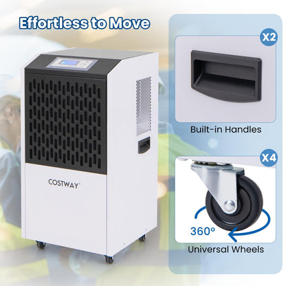 ARLIME 250 Pints Commercial Dehumidifier with Drain Hose