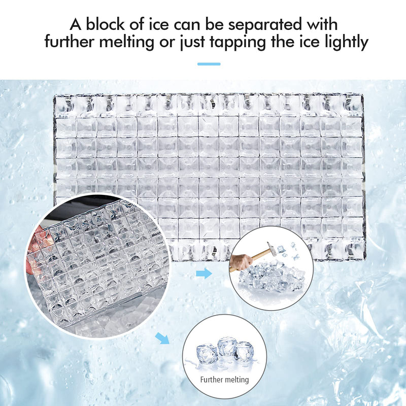 Ice Maker Countertop, 48LBS/24H Automatic Ice Stainless Steel Machine with Self-Cleaning Function