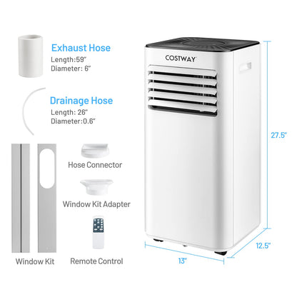 Portable Air Conditioner 10000BTU( SACC 7000 BTU ), Evaporative Air Cooler, Dehumidifier, Cooling for Room Spaces up to 350 Sq.Ft