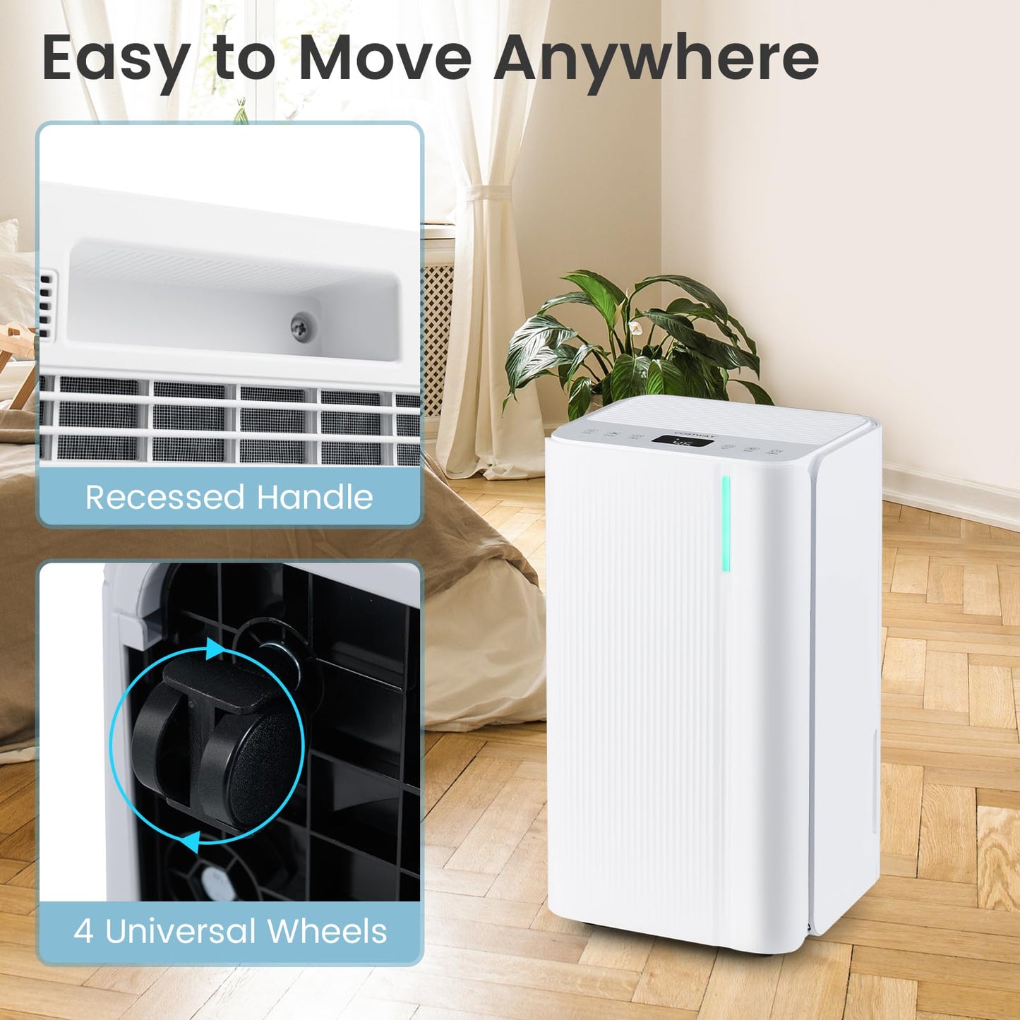 2000 Sq.Ft Portable Dehumidifier for Bedroom