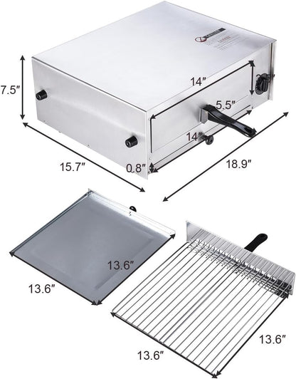 Electric Pizza Oven Stainless Steel Pizza Baker for Kitchen Commercial Use, Snack Oven