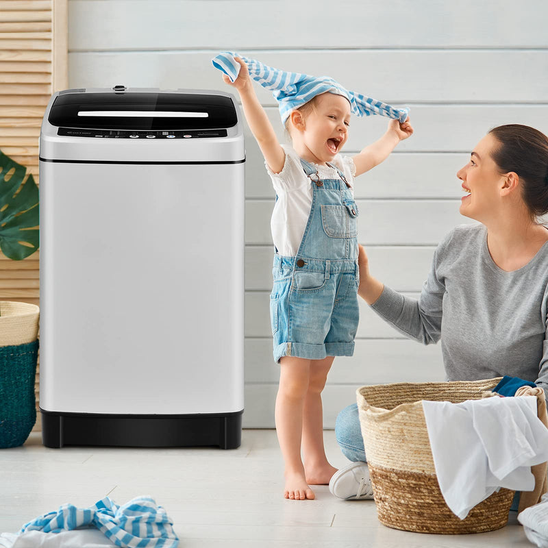 ARLIME 2 in 1 Compact Mini Laundry Machine Full-Automatic Washing Machine, 1.5 Cu.Ft