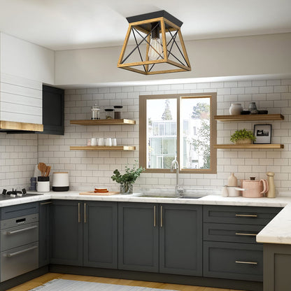 ARLIME Rustic Farmhouse Ceiling Light