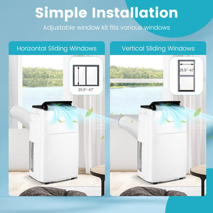 13,000 BTU Portable Air Conditioner, Smart WiFi Enabled AC with App & Voice Control