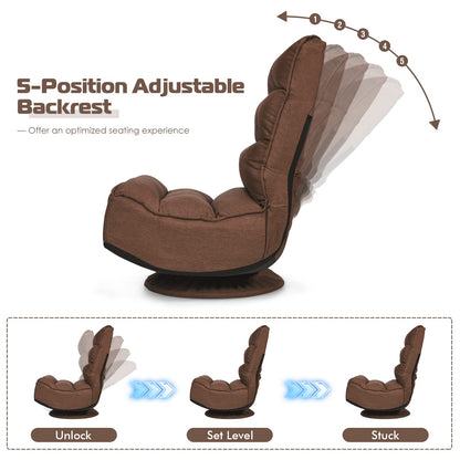 Adjustable 5 Position Video Gaming Chair with 360 Degree Swivel