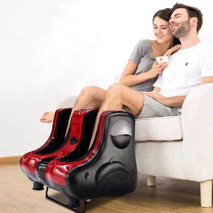 ARLIME Foot Calf Massager Machine with Shiatsu Kneading Rolling Vibration Heating Massager