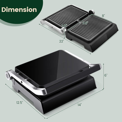 ARLIME 3 in 1 Panini Grill Press Sandwich Maker