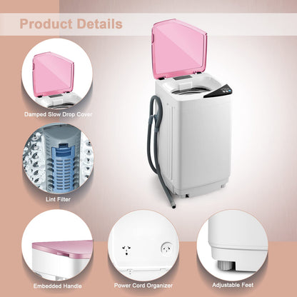 Washing Machine Portable Washer with 7.7 Lbs Weight Capacity Washer and Dryer