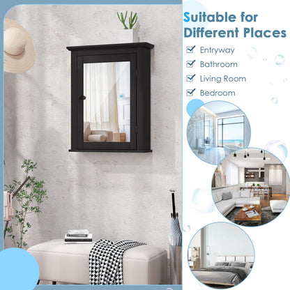 Bathroom Medicine Cabinet with Mirror for Living Room Bedroom Entryway