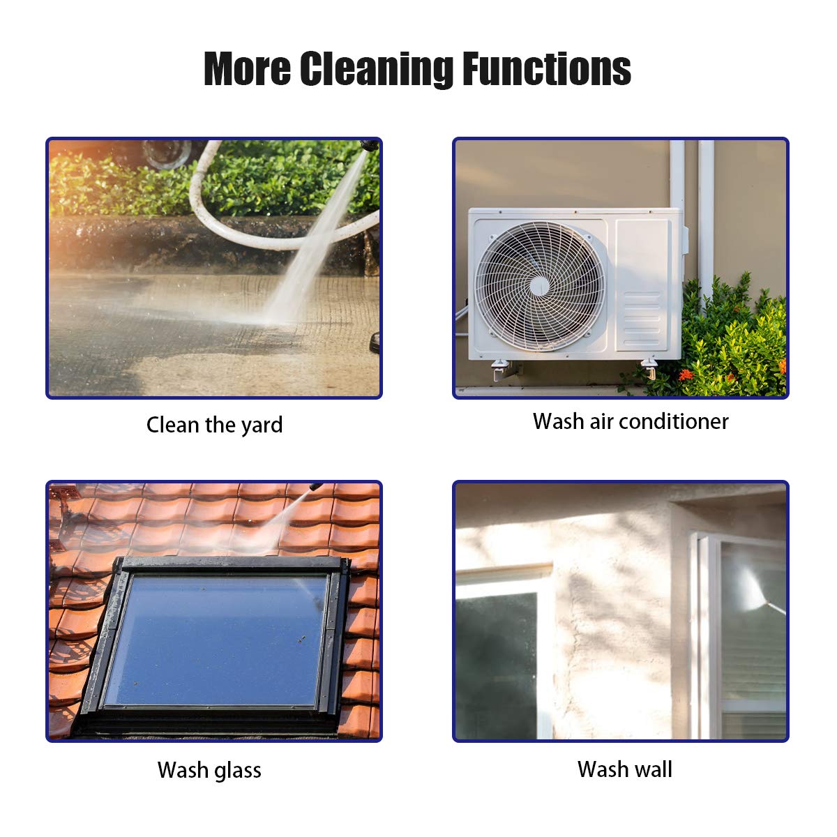 3000PSI Electric Pressure Washer, Portable High Power Washer w/ 5 Nozzles, Hose Reel, Soap Bottle, 2 GPM 2000W (Red)