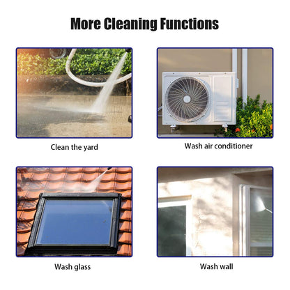 3000PSI Electric Pressure Washer, Portable High Power Washer w/ 5 Nozzles, Hose Reel, Soap Bottle, 2 GPM 2000W (Red)