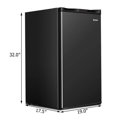 ARLIME Compact Refrigerator, Single Door 3.2 CU.FT. Mini Fridge Compartment with Adjustable Thermostat and Removable Glass Shelves