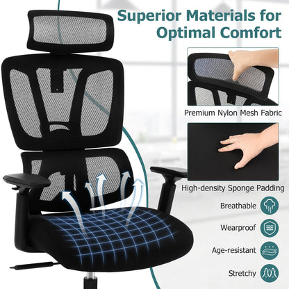 Ergonomic Mesh Office Chair High Back Computer Desk Chair with Adjustable Lumbar Support