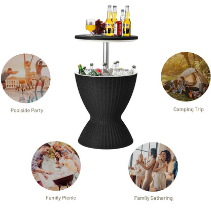Outdoor Cool Bar Table 8 Gallon Beer and Wine Cooler