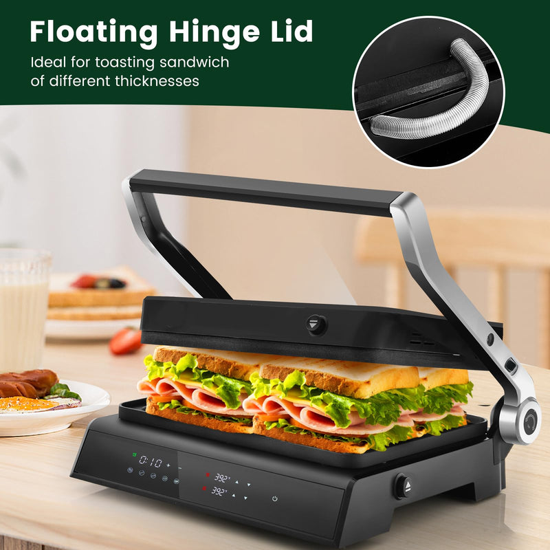 ARLIME 3 in 1 Panini Grill Press Sandwich Maker