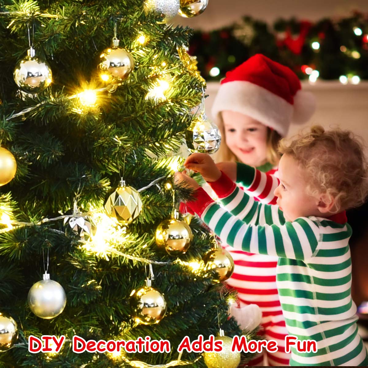 8FT Pencil Christmas Tree Slim Skinny Hinged Pine Tree with PVC Material