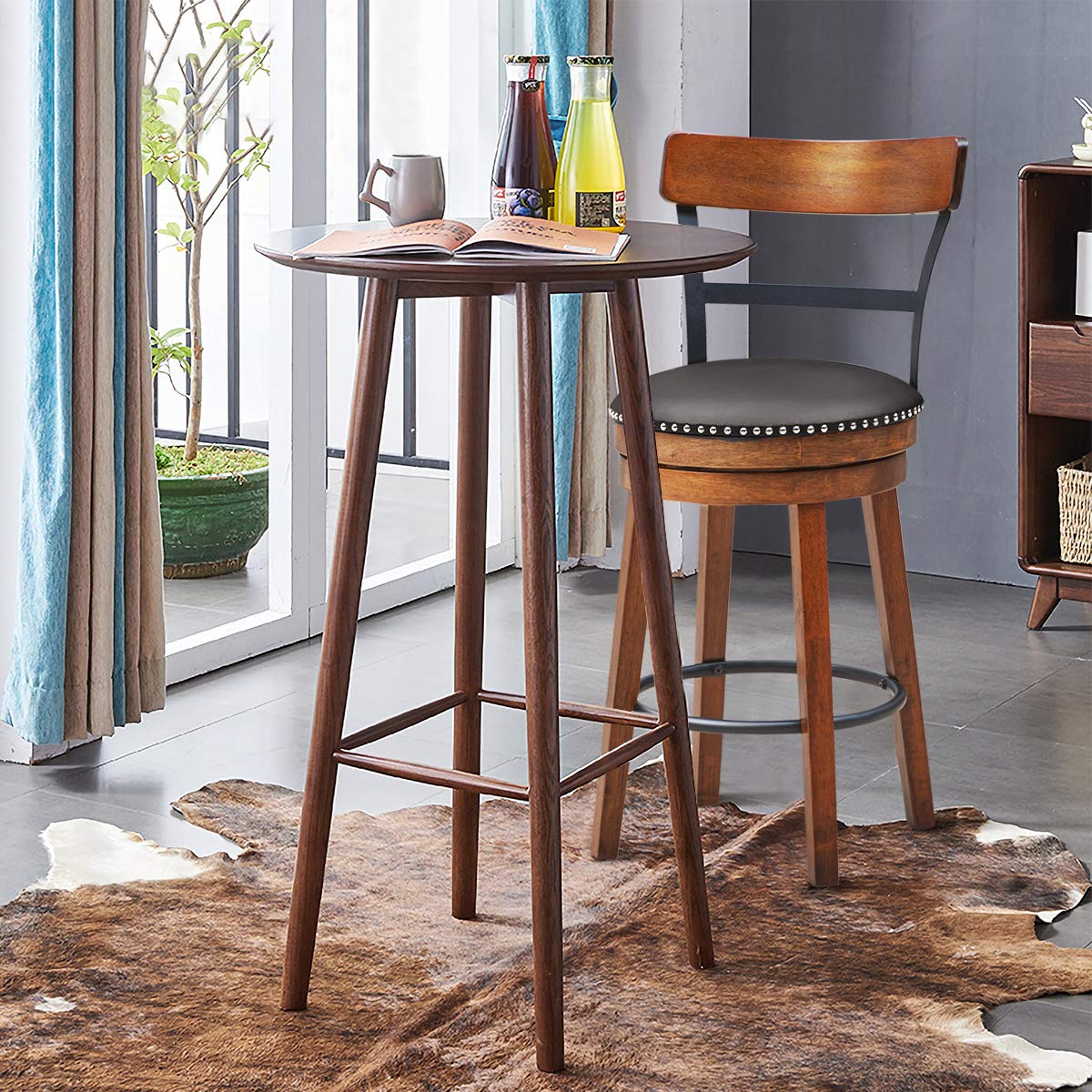 Bar Stools 360-Degree Swivel Stools(25")