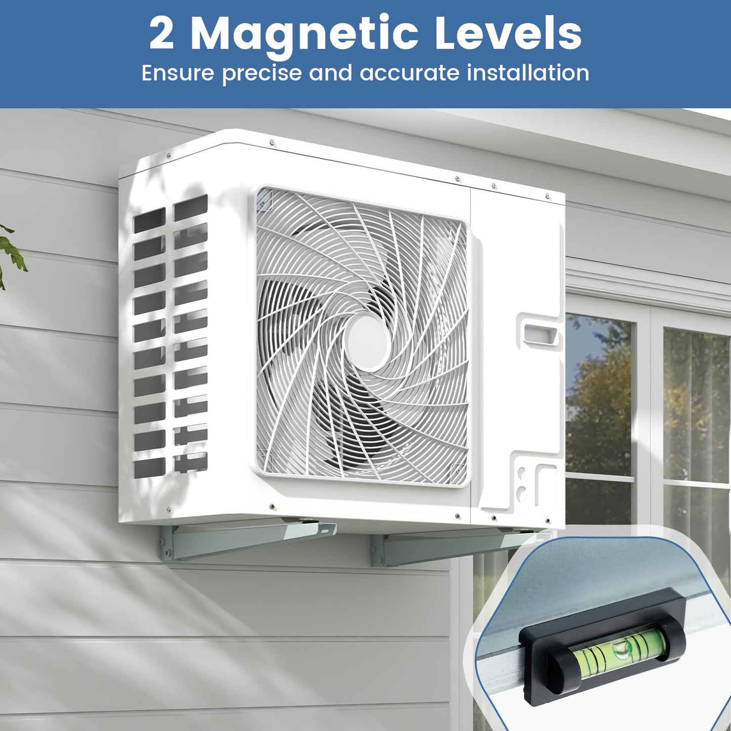 ARLIME Mini Split Wall Mounting Bracket for 6000-24000 BTU Universal Ductless Air Conditioners AC and Heat Pump Systems