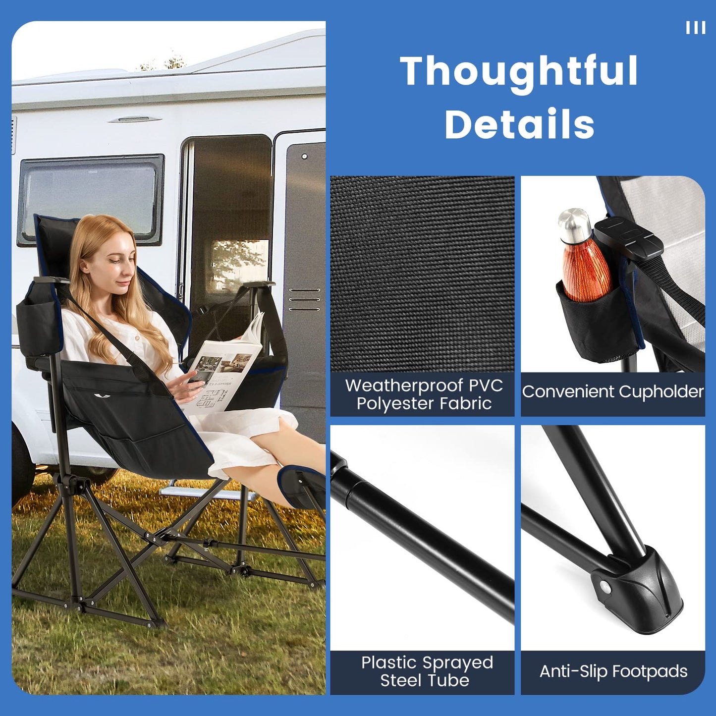 Folding Camping Chair Portable Beach Chair