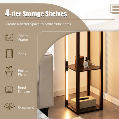 ARLIME Floor Lamp with Shelves