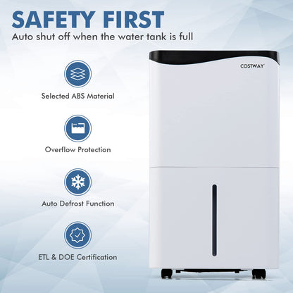 Dehumidifier for Home and Basements, 100 Pint Dehumidifier Rooms up to 5500 Sq. Ft with Smart App & Alexa Voice Control
