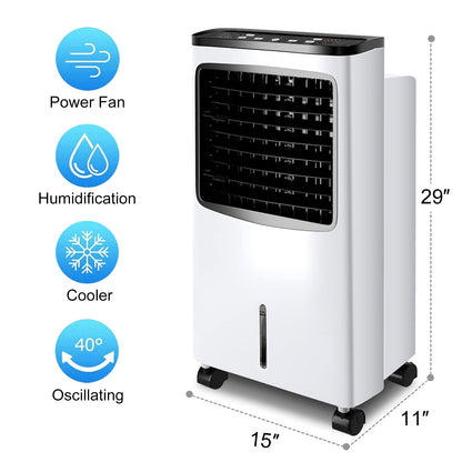 ARLIME Portable AC Cooling Fan, 3-IN-1 Portable Evaporative Air Cooler & Humidifier