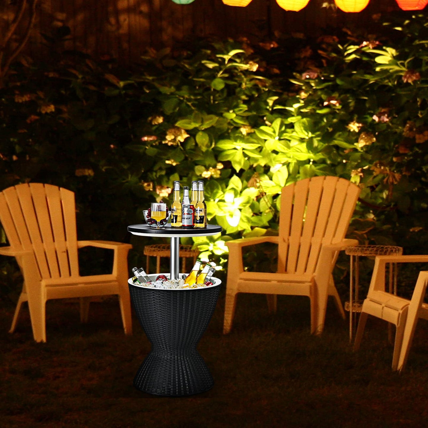 Outdoor Cool Bar Table 8 Gallon Beer and Wine Cooler