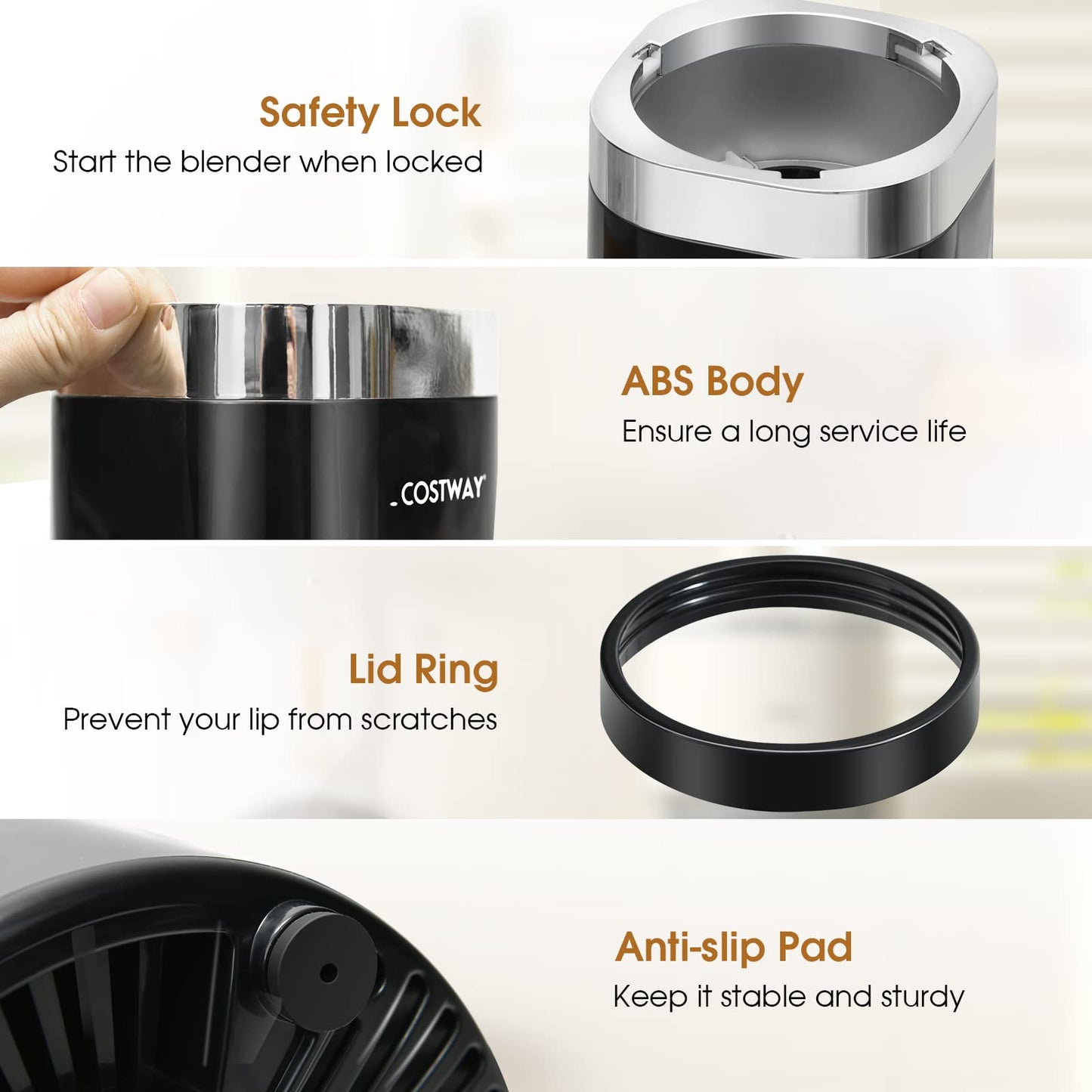 Nutri Blender, 1000 Watt Base for Juices, Shakes & Smoothies Personal Blender, Black