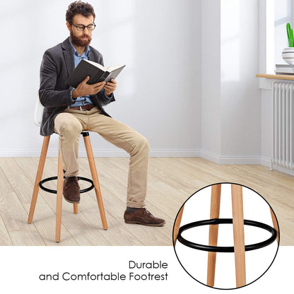 Bar Stools Set of 2/4 Modern Armless Kitchen Stool