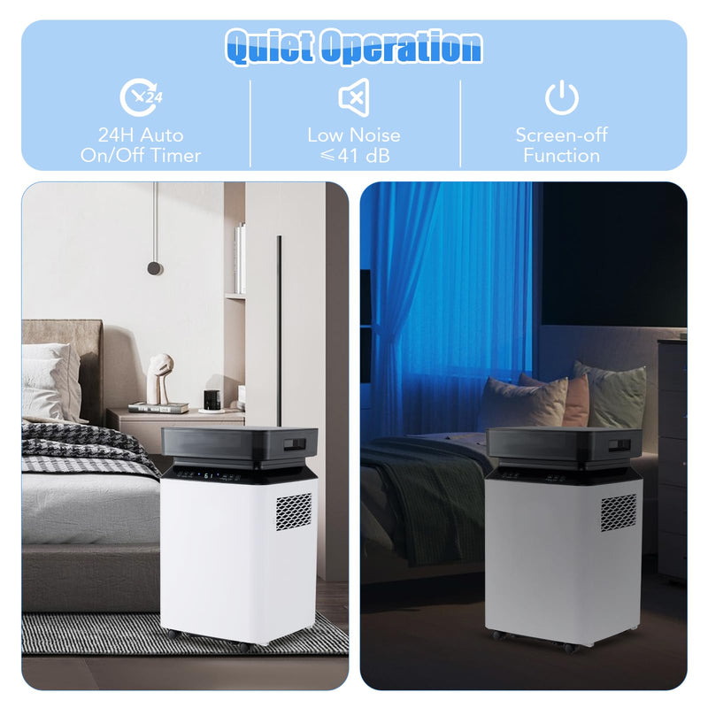 ARLIME 70 Pint Dehumidifier for Basement, 4500 Sq. Ft Energy Efficient Dehumidifier