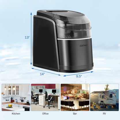 26.5 LBS Ice Per Day Countertop Ice Maker for Kitchen Bar Office