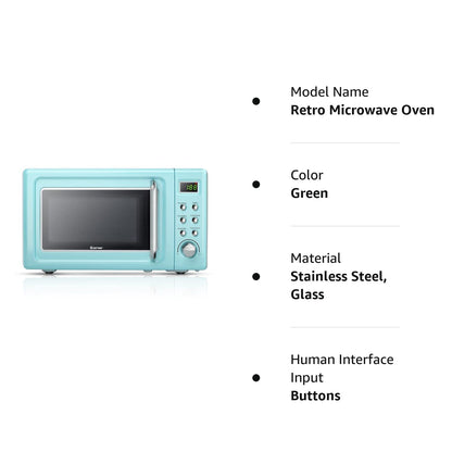 ARLIME Small Microwave, 0.7Cu.ft 700 Watt Countertop Microwave with 5 Micro Power Defrost & Auto Cooking Function