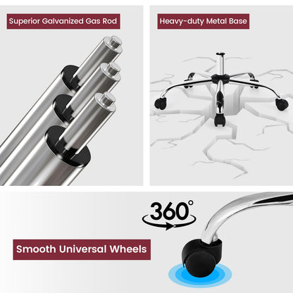 Big and Tall Computer Desk Chair with Adjustable Back Tilt & Flip up Armrest