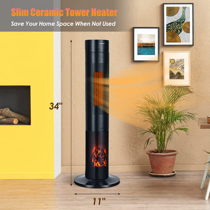 Ceramic Heater 1500W Electric Space Heater with Remote Control