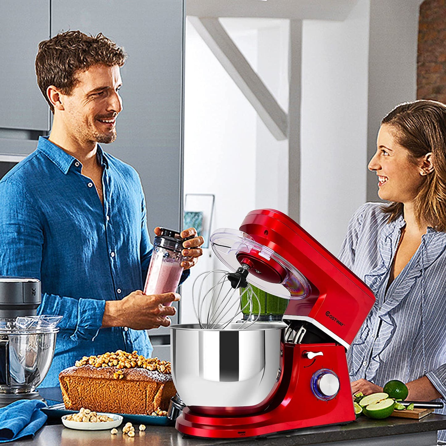 [侵权下架]ARLIME Professional Stand Mixer, 7.5QT 660W Tilt-Head Food Mixer