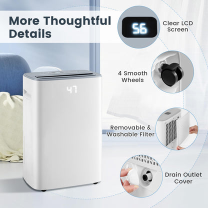 ARLIME 52 Pint Dehumidifier for Basement, 4500 Sq. Ft Portable Dehumidifier