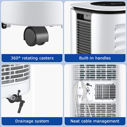 ARLIME 9,000 BTU (6,500 BTU SACC) Portable Air Conditioner, AC Unit Portable with Remote Control